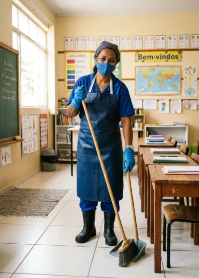 Saúde e Segurança do Trabalho na Limpeza Escolar