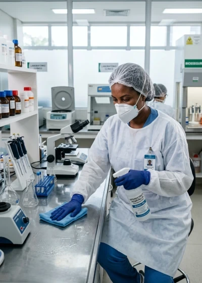 Fundamentos da Limpeza em Laboratórios de Saúde