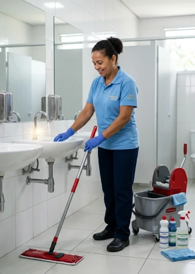Limpeza e Higienização de Banheiros e Refeitórios