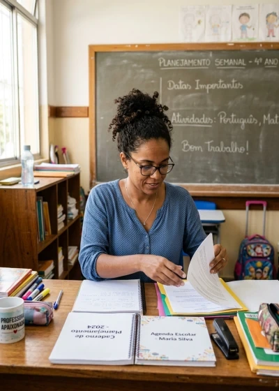Rotina Escolar e Organização de Atividades