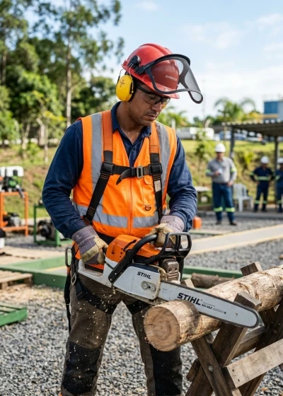 Fundamentos e Segurança na Operação de Motosserra