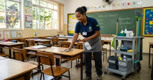 Curso de Curso Livre de Boas Práticas para o Serviço de Limpeza Escolar