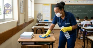 Curso de Curso Livre de Técnicas de Limpeza e Desinfecção em Escolas