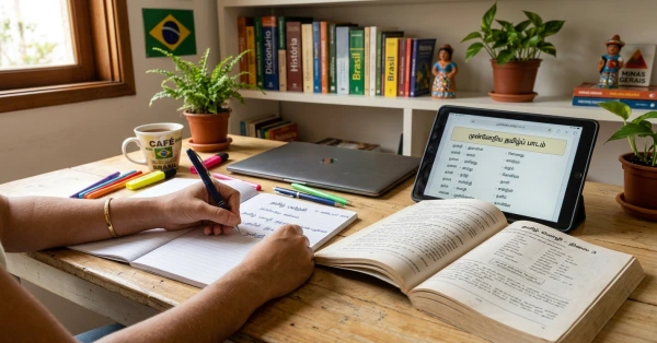 Objetivo do curso Tâmil Avançado para Fluência