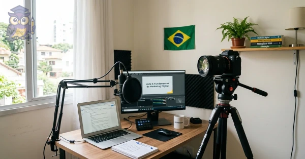 Resumo do curso Criação de Videoaulas